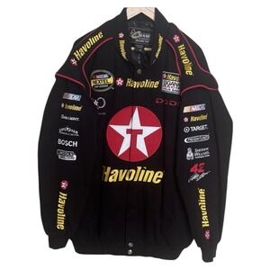 VTG Chase Authentics 2XL Havoline Juan Pablo Racing Nascar Jacket 20 Years Black